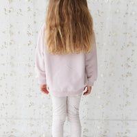 Organic Cotton Aubrey Sweatshirt - Violet Tint Childrens Top from Jamie Kay NZ