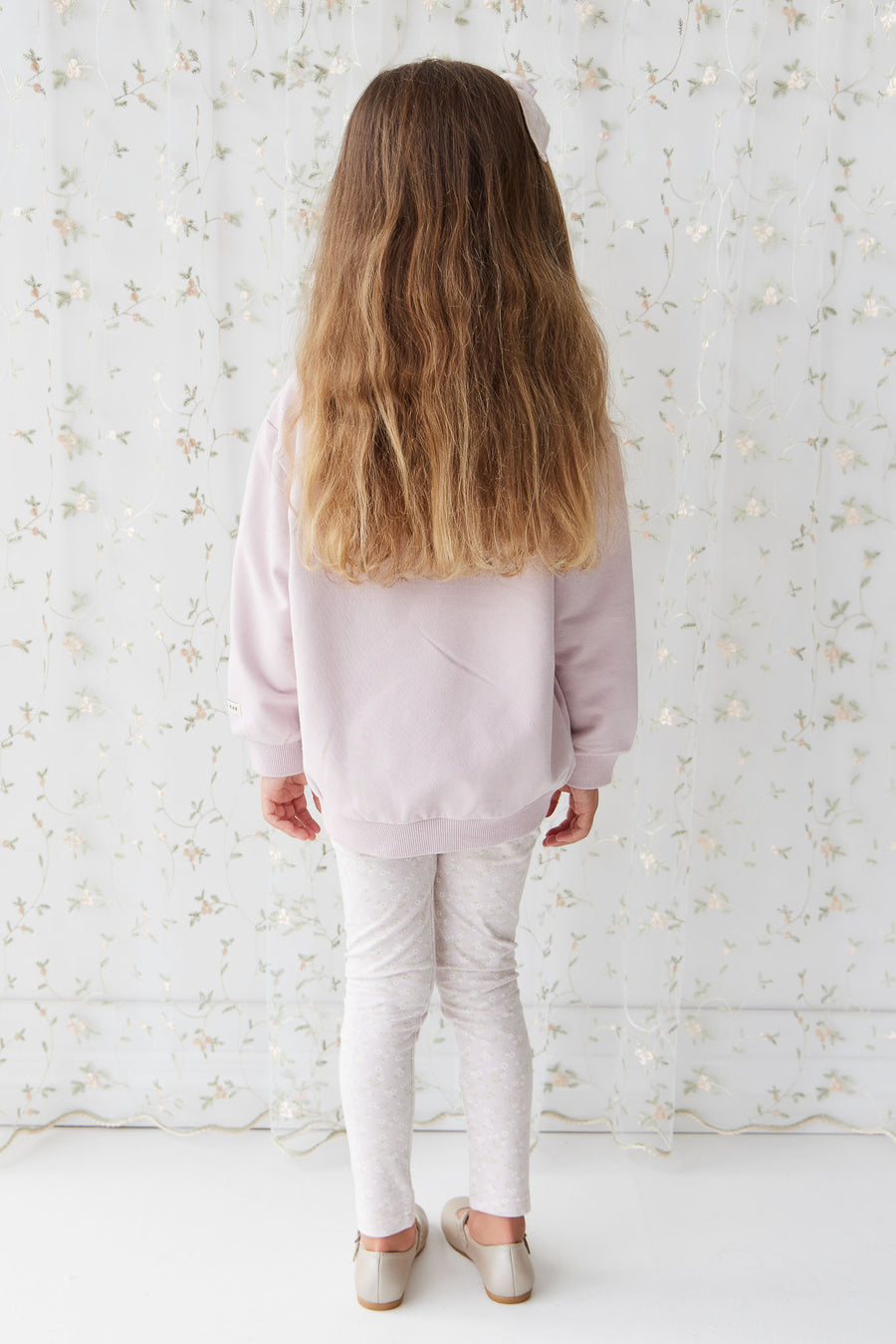 Organic Cotton Aubrey Sweatshirt - Violet Tint Childrens Top from Jamie Kay NZ