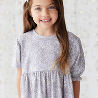 Organic Cotton Penny Dress - April Lilac Childrens Dress from Jamie Kay NZ