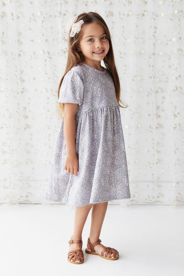 Organic Cotton Penny Dress - April Lilac Childrens Dress from Jamie Kay NZ