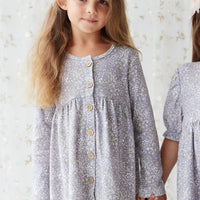 Organic Cotton Poppy Dress - April Lilac Childrens Dress from Jamie Kay NZ