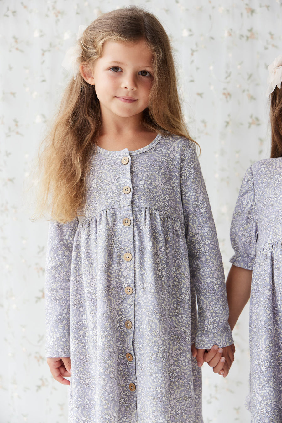 Organic Cotton Poppy Dress - April Lilac Childrens Dress from Jamie Kay NZ