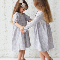 Organic Cotton Penny Dress - April Lilac Childrens Dress from Jamie Kay NZ