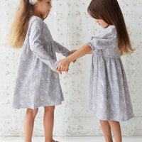 Organic Cotton Poppy Dress - April Lilac Childrens Dress from Jamie Kay NZ