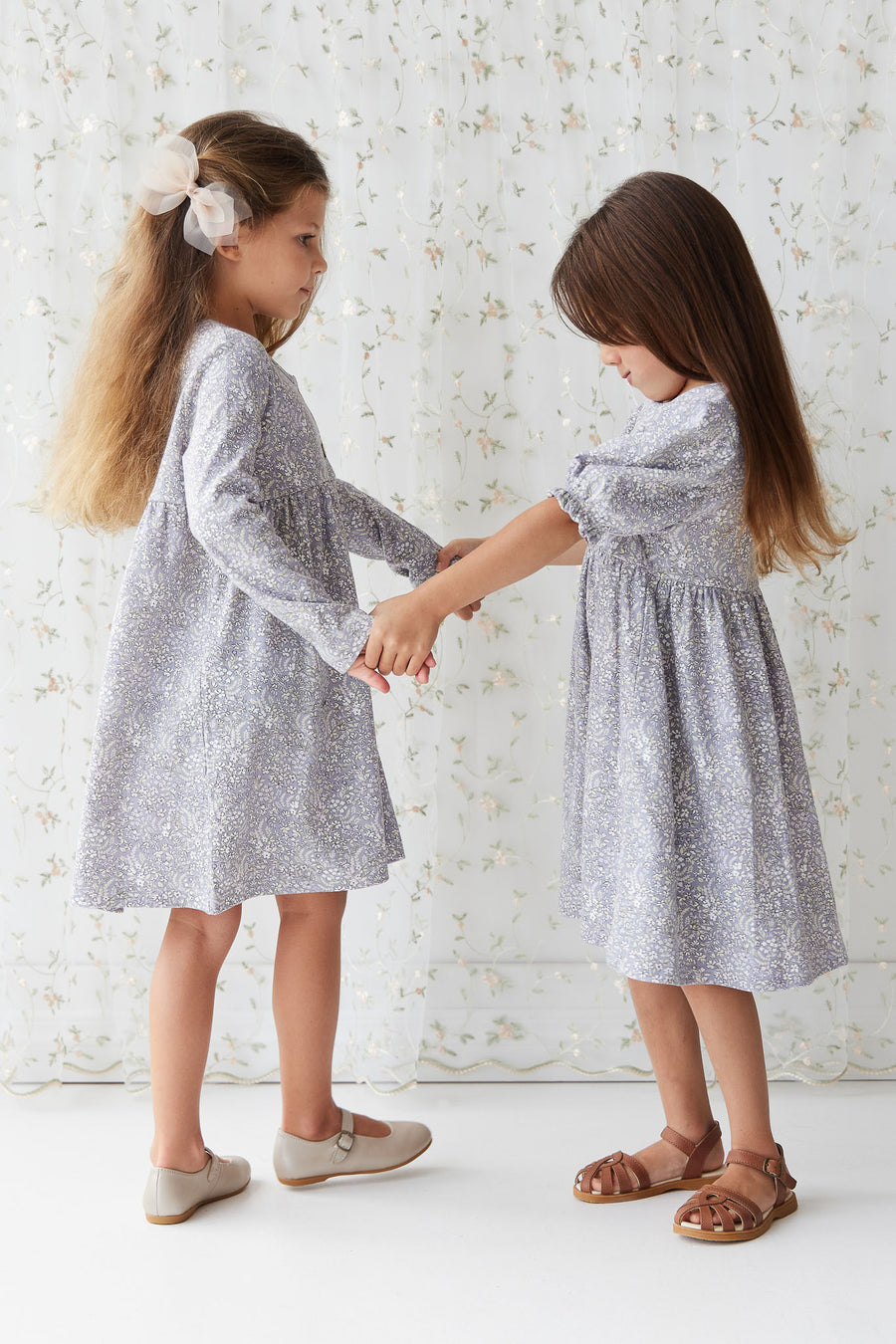 Organic Cotton Poppy Dress - April Lilac Childrens Dress from Jamie Kay NZ