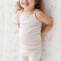 Organic Cotton Singlet - Addie Lilac Childrens Singlet from Jamie Kay NZ