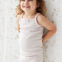 Organic Cotton Singlet - Addie Lilac Childrens Singlet from Jamie Kay NZ