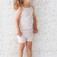 Organic Cotton Everyday Bike Short - Addie Lilac Childrens Short from Jamie Kay NZ