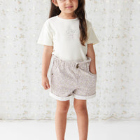 Grace Cotton Twill Short - Chloe Lilac Childrens Short from Jamie Kay NZ