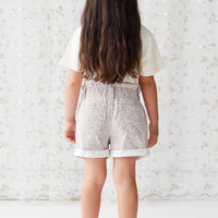 Grace Cotton Twill Short - Chloe Lilac Childrens Short from Jamie Kay NZ