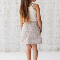 Alison Twill Skirt - Chloe Lilac Childrens Skirt from Jamie Kay NZ