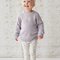 Audrey Knitted Jumper - Starling Goldie Bouquet Childrens Jumper from Jamie Kay NZ