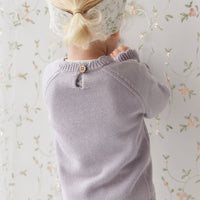 Audrey Knitted Jumper - Starling Goldie Bouquet Childrens Jumper from Jamie Kay NZ