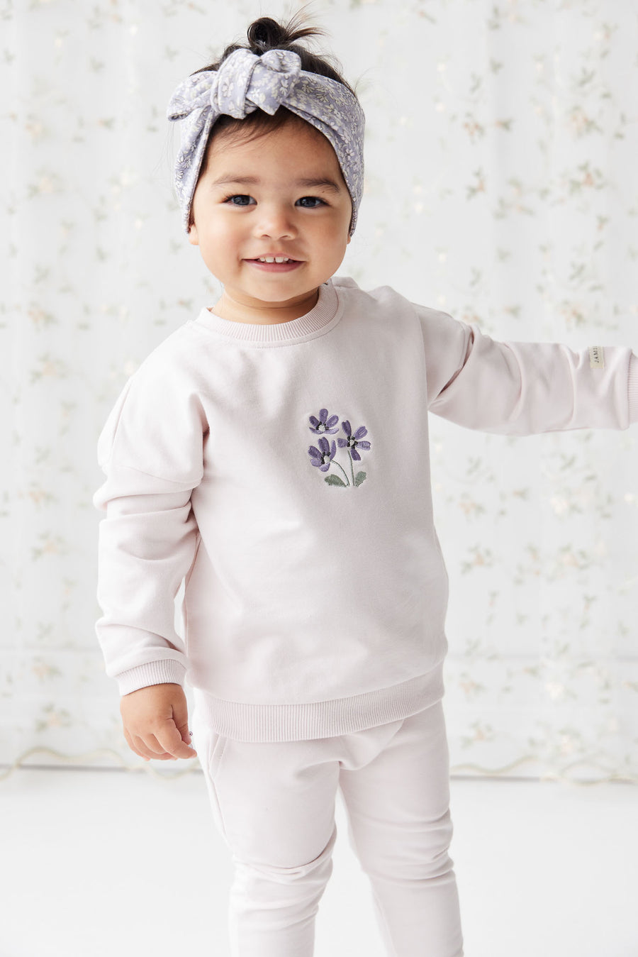 Organic Cotton Bobbie Sweatshirt - Rosewater Childrens Top from Jamie Kay NZ