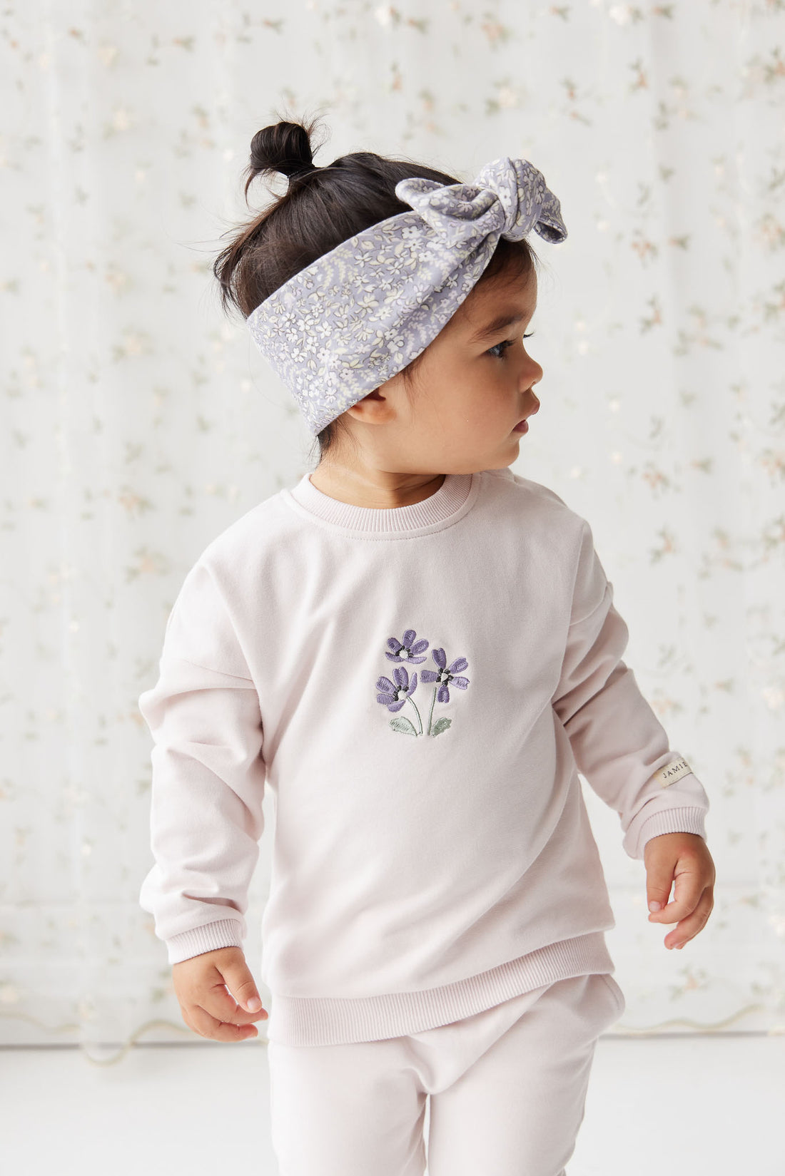 Organic Cotton Bobbie Sweatshirt - Rosewater Childrens Top from Jamie Kay NZ