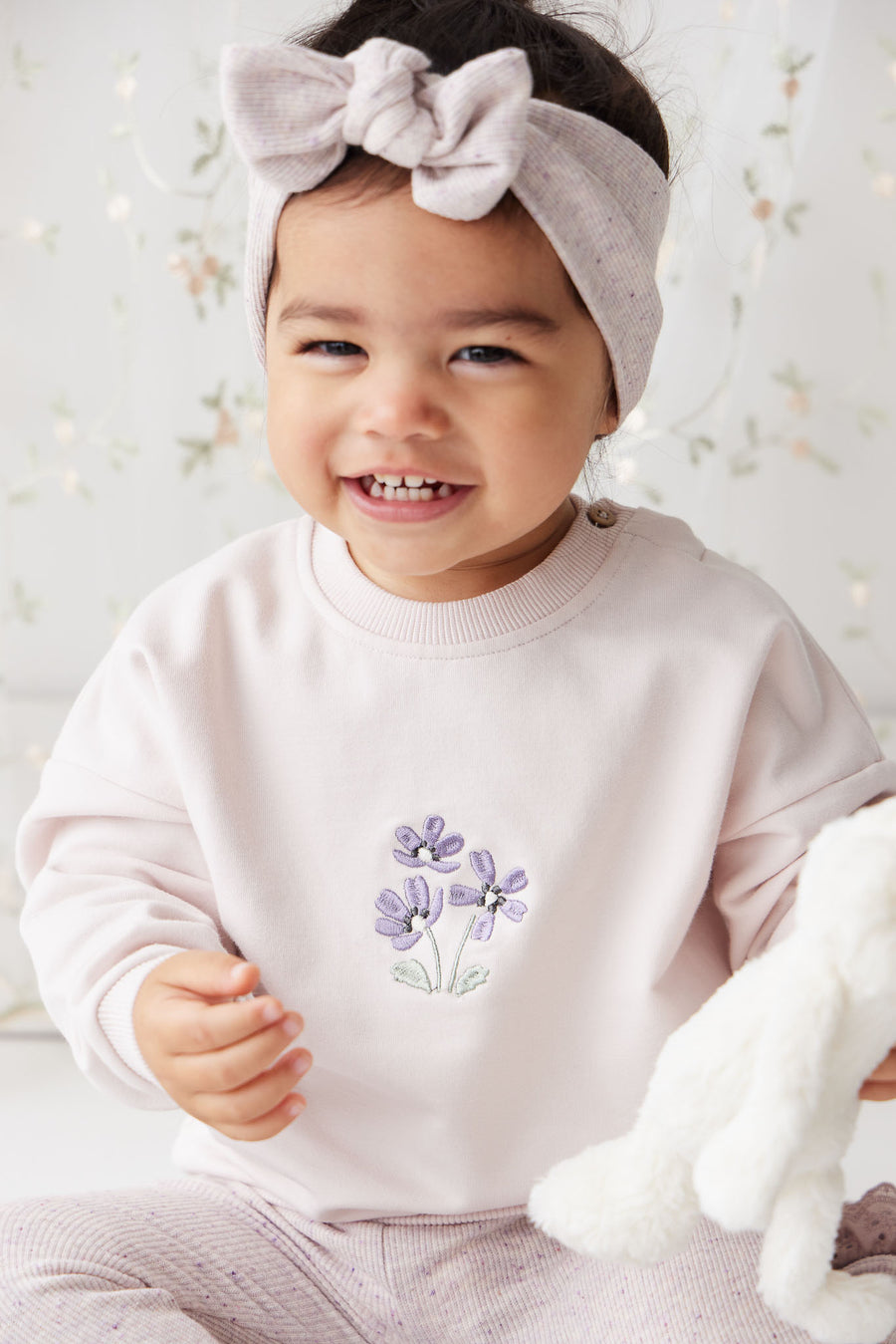 Organic Cotton Bobbie Sweatshirt - Rosewater Childrens Top from Jamie Kay NZ