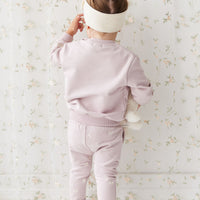 Organic Cotton Morgan Track Pant - Flutter by Lilac Childrens Pant from Jamie Kay NZ