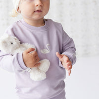 Organic Cotton Bobbie Sweatshirt - Starling Childrens Top from Jamie Kay NZ