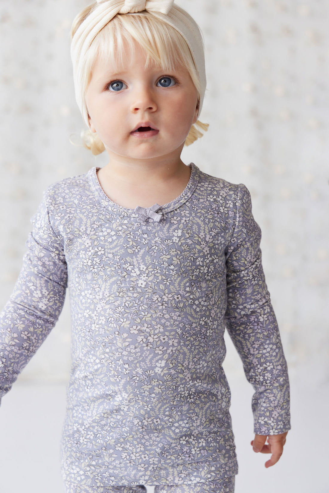 Organic Cotton Long Sleeve Top - April Lilac Childrens Top from Jamie Kay NZ