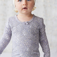 Organic Cotton Long Sleeve Top - April Lilac Childrens Top from Jamie Kay NZ