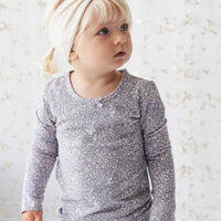 Organic Cotton Long Sleeve Top - April Lilac Childrens Top from Jamie Kay NZ