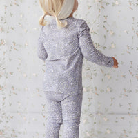 Organic Cotton Everyday Legging - April Lilac Childrens Legging from Jamie Kay NZ