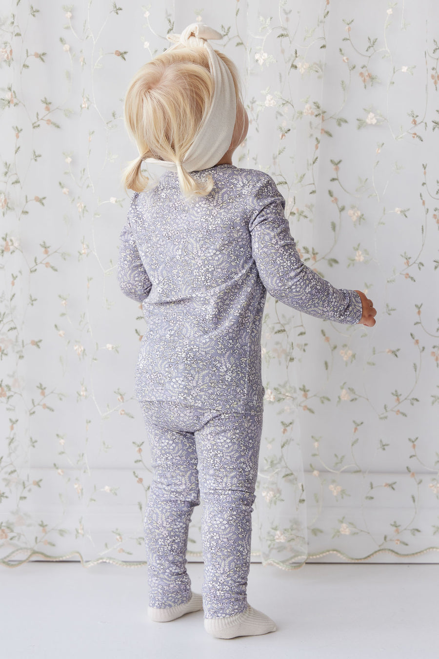 Organic Cotton Everyday Legging - April Lilac Childrens Legging from Jamie Kay NZ