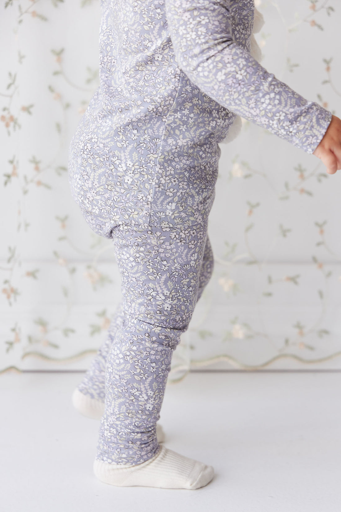 Organic Cotton Everyday Legging - April Lilac Childrens Legging from Jamie Kay NZ