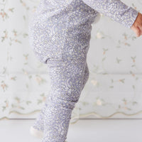 Organic Cotton Everyday Legging - April Lilac Childrens Legging from Jamie Kay NZ