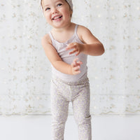 Organic Cotton Everyday Legging - Chloe Lavender Childrens Legging from Jamie Kay NZ