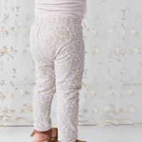 Organic Cotton Everyday Legging - Chloe Lavender Childrens Legging from Jamie Kay NZ