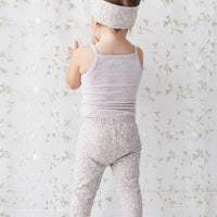 Organic Cotton Everyday Legging - Chloe Lavender Childrens Legging from Jamie Kay NZ