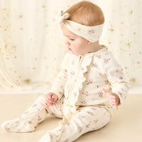 Organic Cotton Melanie Onepiece - Goldie Bouquet Egret Childrens Onepiece from Jamie Kay NZ