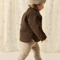 Organic Cotton Everyday Legging - Set Sail Vintage Taupe Childrens Legging from Jamie Kay NZ