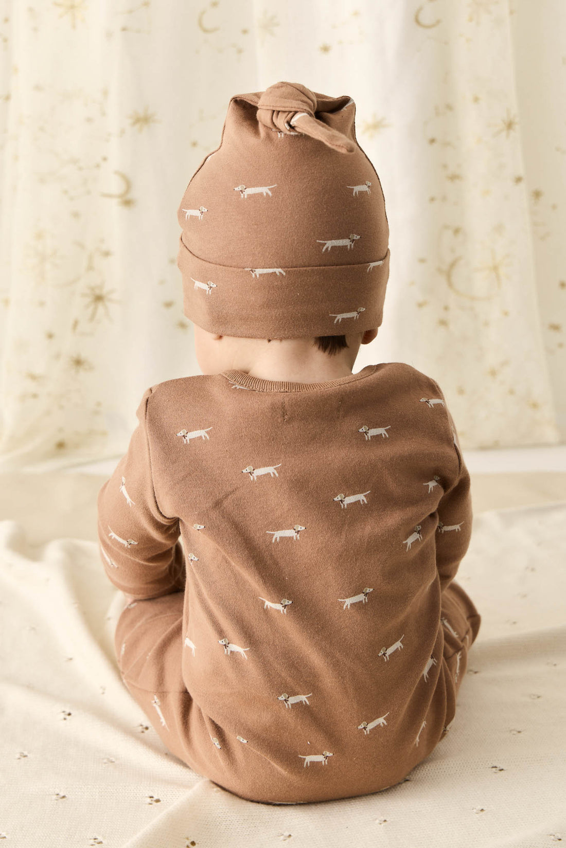 Organic Cotton Reese Zip Onepiece - Cosy Basil Spiced Childrens Onepiece from Jamie Kay NZ