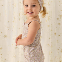 Organic Cotton Singlet - Chloe Lilac Childrens Singlet from Jamie Kay NZ