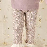 Organic Cotton Everyday Legging - Chloe Lilac Childrens Legging from Jamie Kay NZ