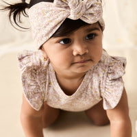 Organic Cotton Headband - Chloe Lilac Childrens Headband from Jamie Kay NZ