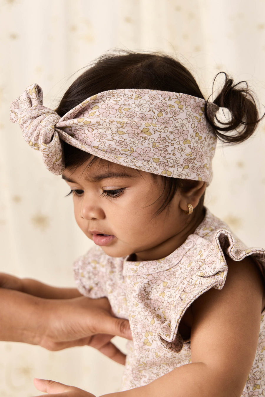 Organic Cotton Headband - Chloe Lilac Childrens Headband from Jamie Kay NZ