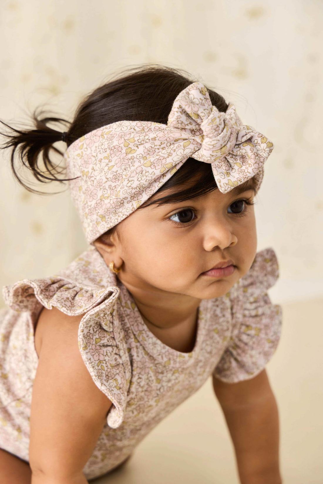 Organic Cotton Headband - Chloe Lilac Childrens Headband from Jamie Kay NZ