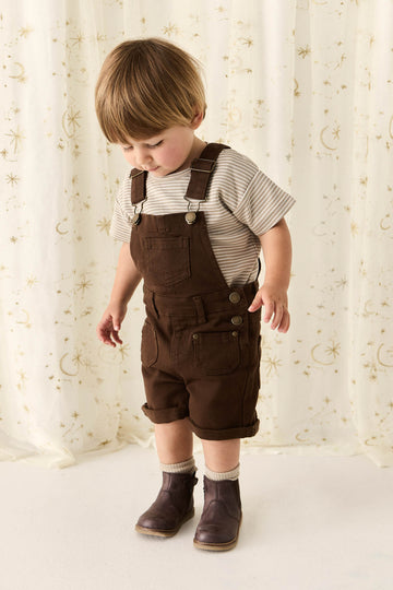 Chase Short Overall - Dark Coffee