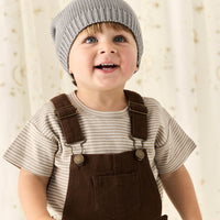 Chase Short Overall - Dark Coffee Childrens Overall from Jamie Kay NZ