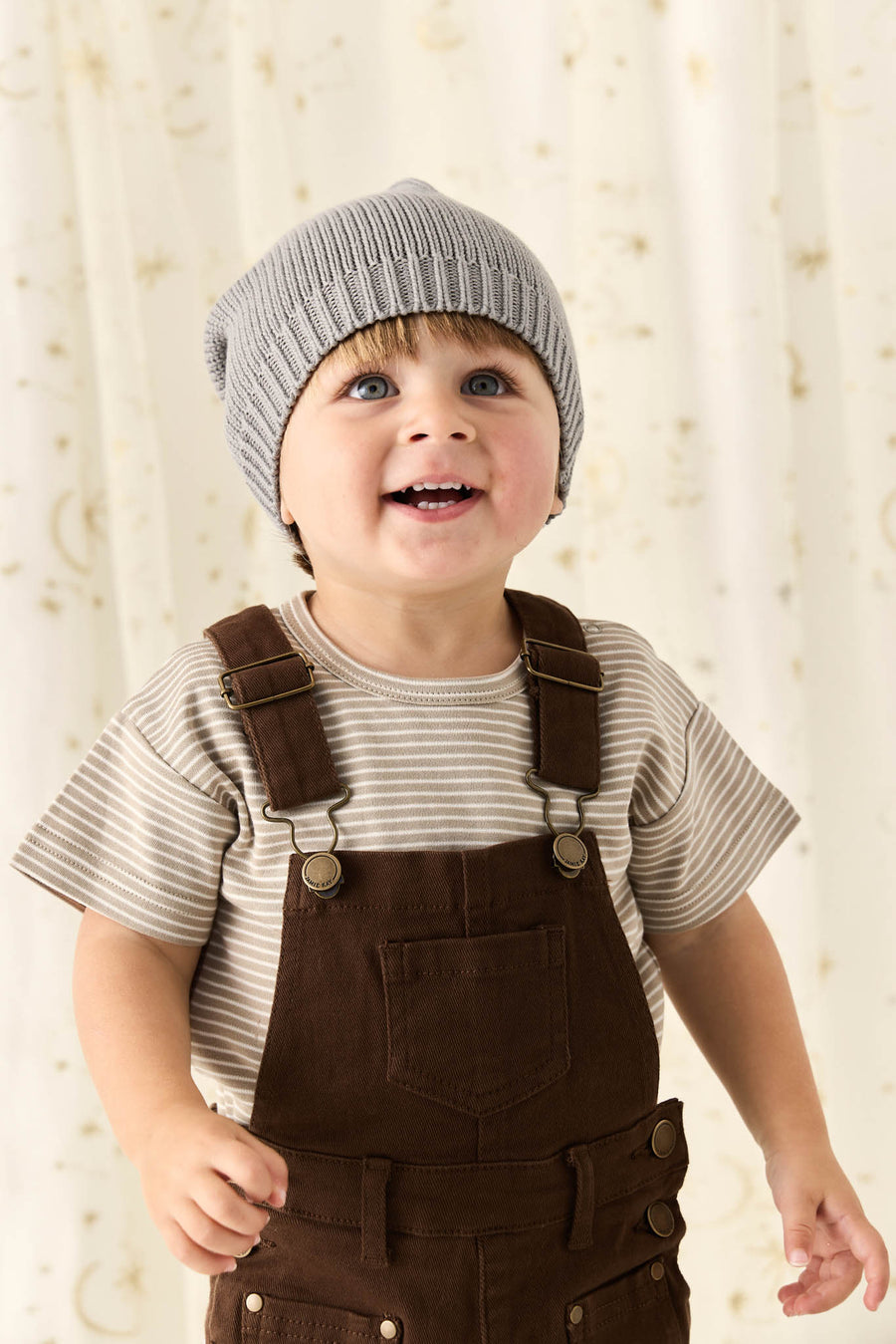 Chase Short Overall - Dark Coffee Childrens Overall from Jamie Kay NZ