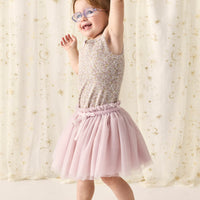 Organic Cotton Singlet - Chloe Lilac Childrens Singlet from Jamie Kay NZ