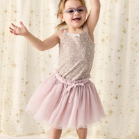 Organic Cotton Singlet - Chloe Lilac Childrens Singlet from Jamie Kay NZ