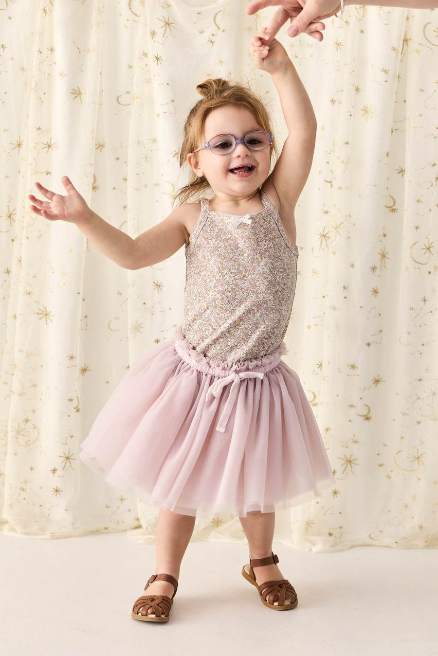 Organic Cotton Singlet - Chloe Lilac Childrens Singlet from Jamie Kay NZ