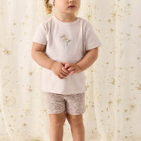 Organic Cotton Everyday Bike Short - Chloe Lilac Childrens Short from Jamie Kay NZ