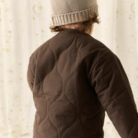 Arie Puffer Jacket - Dark Coffee Childrens Jacket from Jamie Kay NZ