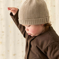 Arie Puffer Jacket - Dark Coffee Childrens Jacket from Jamie Kay NZ