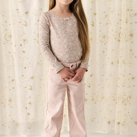 Organic Cotton Long Sleeve Top - Chloe Lilac Childrens Top from Jamie Kay NZ